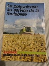 brochure prospekt PROSPECTUS CLAAS DOMINATOR 98SL tracteur-john deere-ih