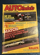 Auto Hebdo AUTOhebdo 527 du 18 Juin 1986 Montréal F1 Jaguar XJC Type E V12 Prost