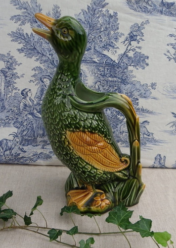 Pichet canard barbotine h - -,