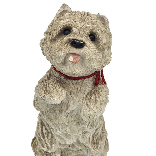Vintage sandicast dog figurine - dog,
