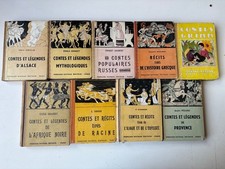 lot 9 livres Contes et légendes - anciennes éditions - Fernand Nathan