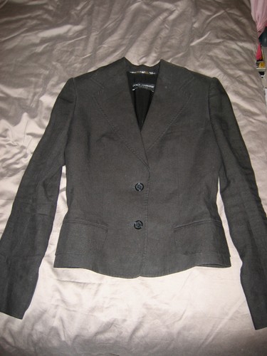 Veste ajustée noire dolce - veste,