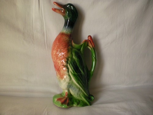 Cruche canard barbotine - en,