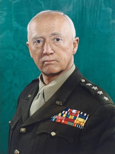 Ww2 photo patton normandie - us,