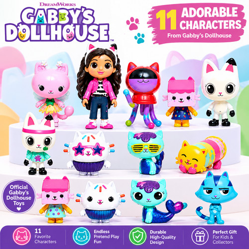 Gabby dollhouse piece - gabby's, 13-piece