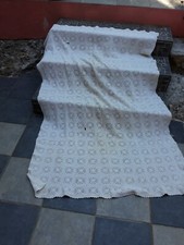 Couvre-lit Coton Blanc Crochet