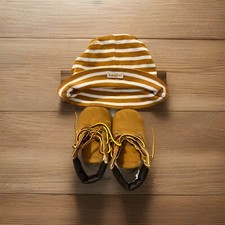 Ensemble Timberland Bébé - Chaussures + Bonnet - Taille 17 Très Bon État