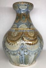 Rare Grand Vase Pièce Unique J-C. Courjault KERALUC Quimper H 29 Cm