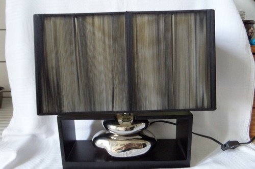 Lampe poser design bois - a,