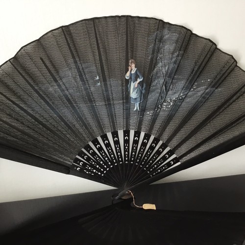 Eventail ancien 1900 décor - 1900,
