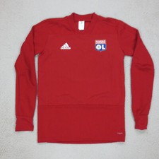 Maillot Entrainement Olympique Lyonnais 2018-2019 Adidas S Rouge Manches Longues