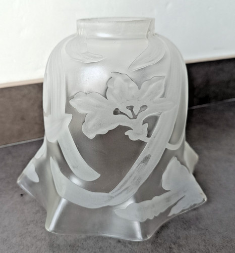 Tulipe lampe pétrole - , verre