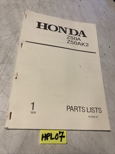 Honda z50a z50ak2 liste - honda,