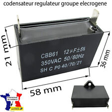 codensateur 12 UF regulateur  groupe electrogène moteur 2 TEMPS - 650,800 900 