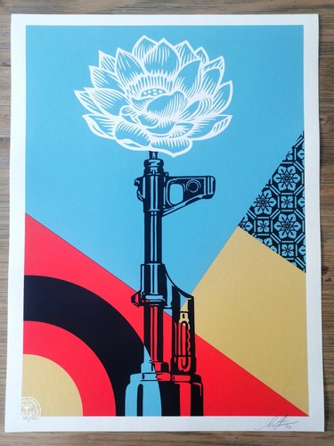 Shepard fairey ak 47 - shepard,