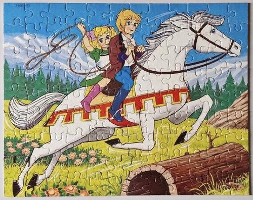 Puzzle candy vintage 1980 - vintage,