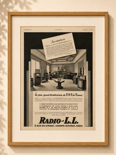 Pub ancienne radio 1929 - pub, radio-l.l.