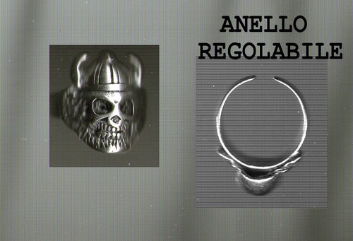 Anneau tête mort crâne - de,