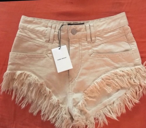 Short coton franges corail - short,