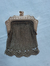 Aumônière en maille métal doré vers 1900