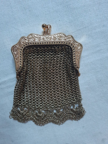 Aumônière maille métal - en,