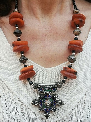 Collier ancien perle - ancien,