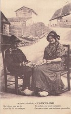 CP AUVERGNE COUPLE ET FUSEAU - 33984