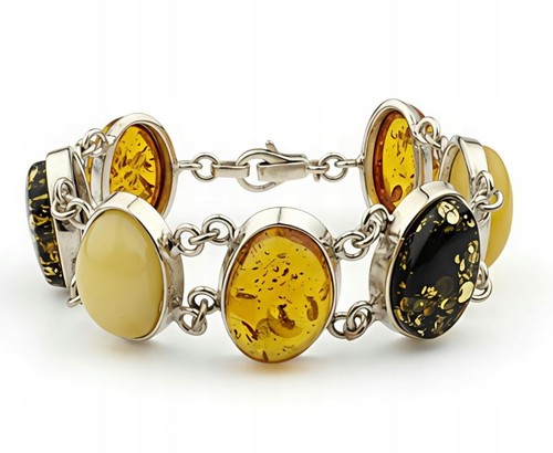 Grand bracelet argent avec - argent,