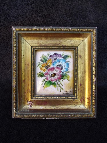Ancien petit tableau - , émaux