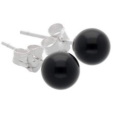 Boucles oreilles onyx noires - boucles, d'oreilles