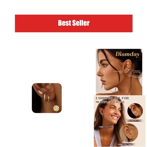 Paires boucles oreilles - 3, d'oreilles