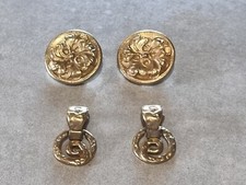 2 Vintage paire boucles d'oreilles Jacques Esterel Paris earrings french couture