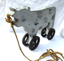 VACHE A TIRER ROULETTE VINTAGE