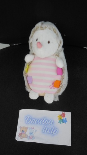 Doudou peluche hérisson beige - peluche,