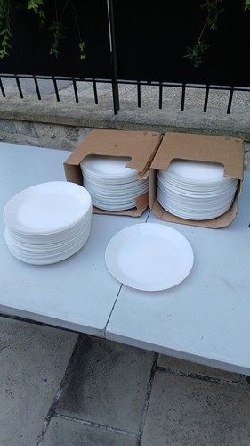 Lot assiettes blanches - 96,