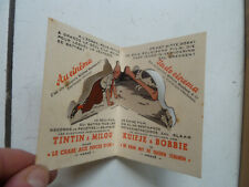 HERGE  /  TINTIN  / RARE POP HOP  POUR LE FILM LE CRABE AUX PINCES D OR  1947