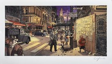 Guarnido • Blacksad - Estampe pigmentaire "Scène de nuit" Numérotée signée