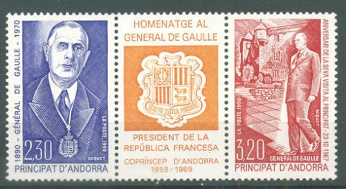Andorre 1990 gaulle 2 - de, gaulle-2