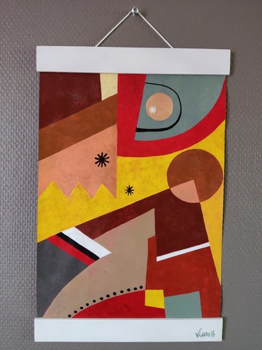 Peinture abstraite rustine - abstraite,