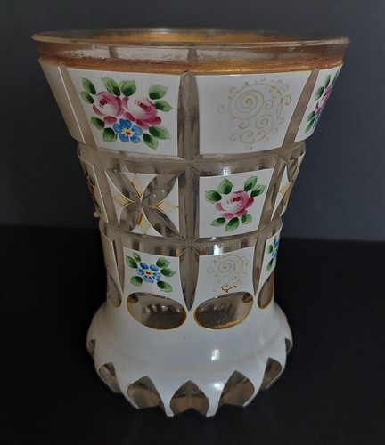 Verre gobelet vase - , à