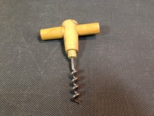 Ancien tire bouchon en bois buis repliable de poche collection bistrot