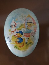 boîte chocolat ancienne Côte D'Or  Le Bon Belge Ancienne Métal Fer Pâques Œuf 