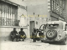 WWII LIBERATION de PARIS 2ème DB division Leclerc en banlieue nord 27 août 1944