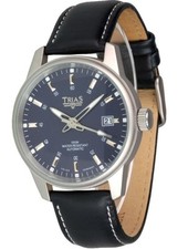 Trias Montre Militaire Bleu Cadran Montre Automatique Homme Montre D'Aviateur