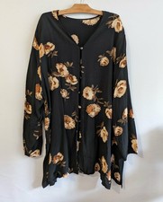 Chemise tunique noire à