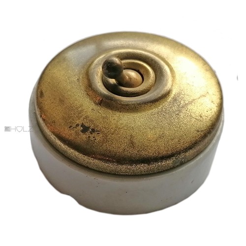 Interrupteur antique laiton - antique, en