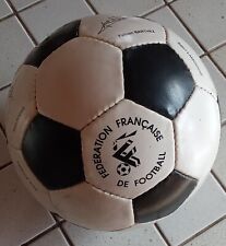Ballon Football FFF vintage avant 98 dédicacé méca Jacquet zidane Karembeu Roche