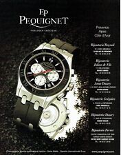 Publicité Advertising  0817  1996  montre chrono Moorea homme EP Pequignet *