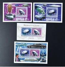 Tchad 2013 Mi. 2670 - 2671 Bl. 538 - 539 Zeppelin Car Voiture BMW dirigeable