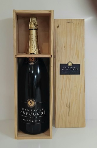 Coffret bois bouteille de - bois,